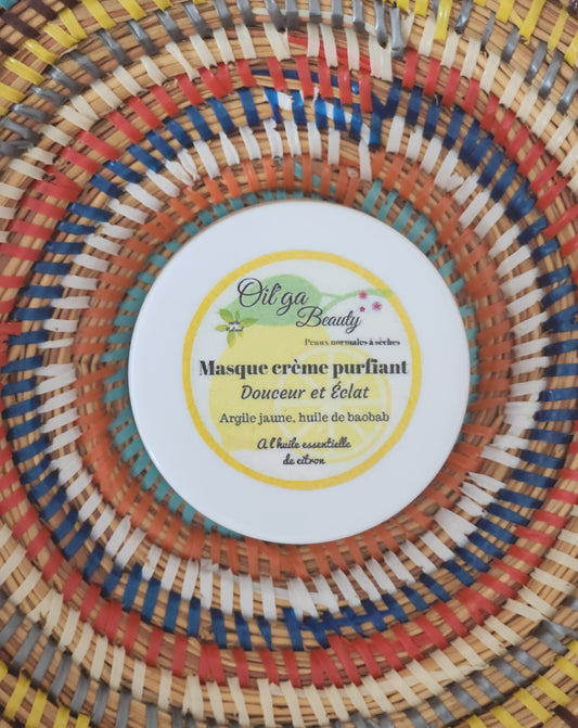 Masque crème visage éclat de teint